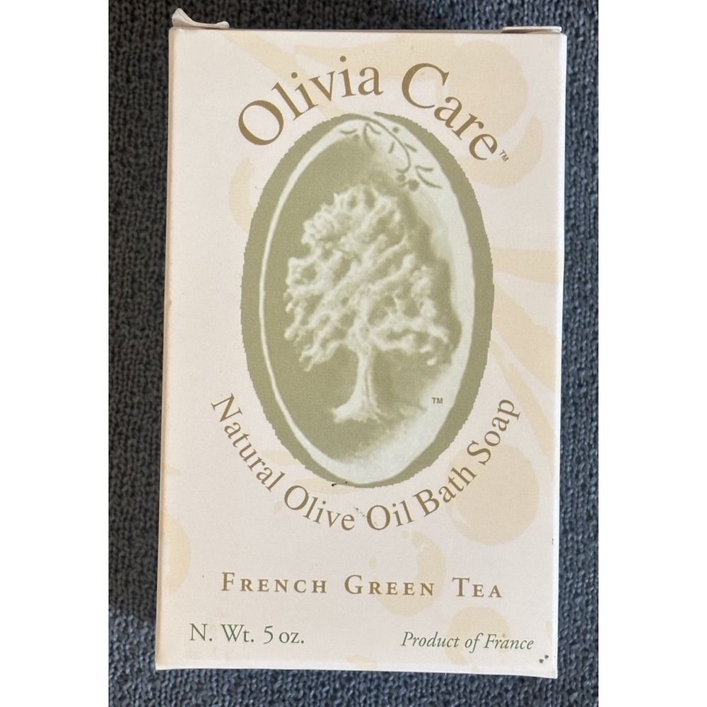Olivia Care Natural Olive Oil Bath Bar Soap French Green Tea Savon de Marseille